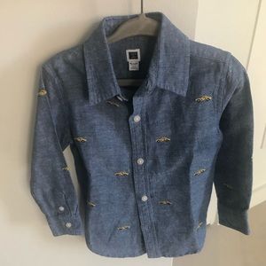 Boys 10-24 months button down NYC taxi shirt